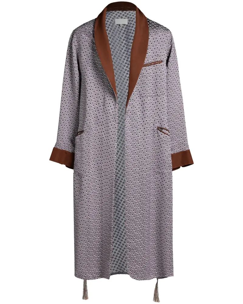 Maison Margiela Geometrisch gemusterter Mantel - Grau Grau