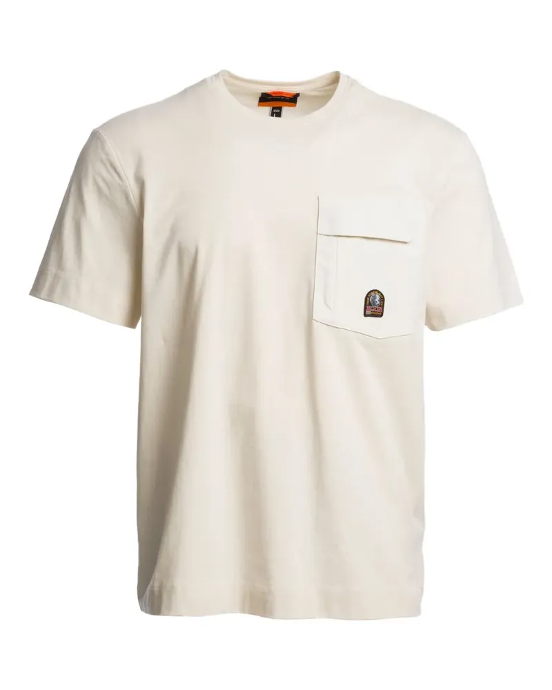 Parajumpers Mojave T-Shirt mit Brusttasche - Weiß Weiß
