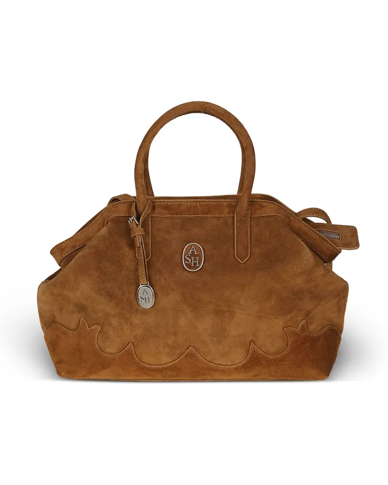 ash Justine western-style suede shoulder bag - Braun Braun