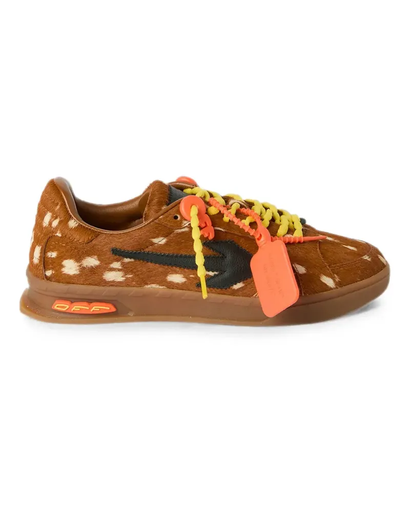 OFF-WHITE End of Play Sneakers mit Ponyhaar - Braun Braun