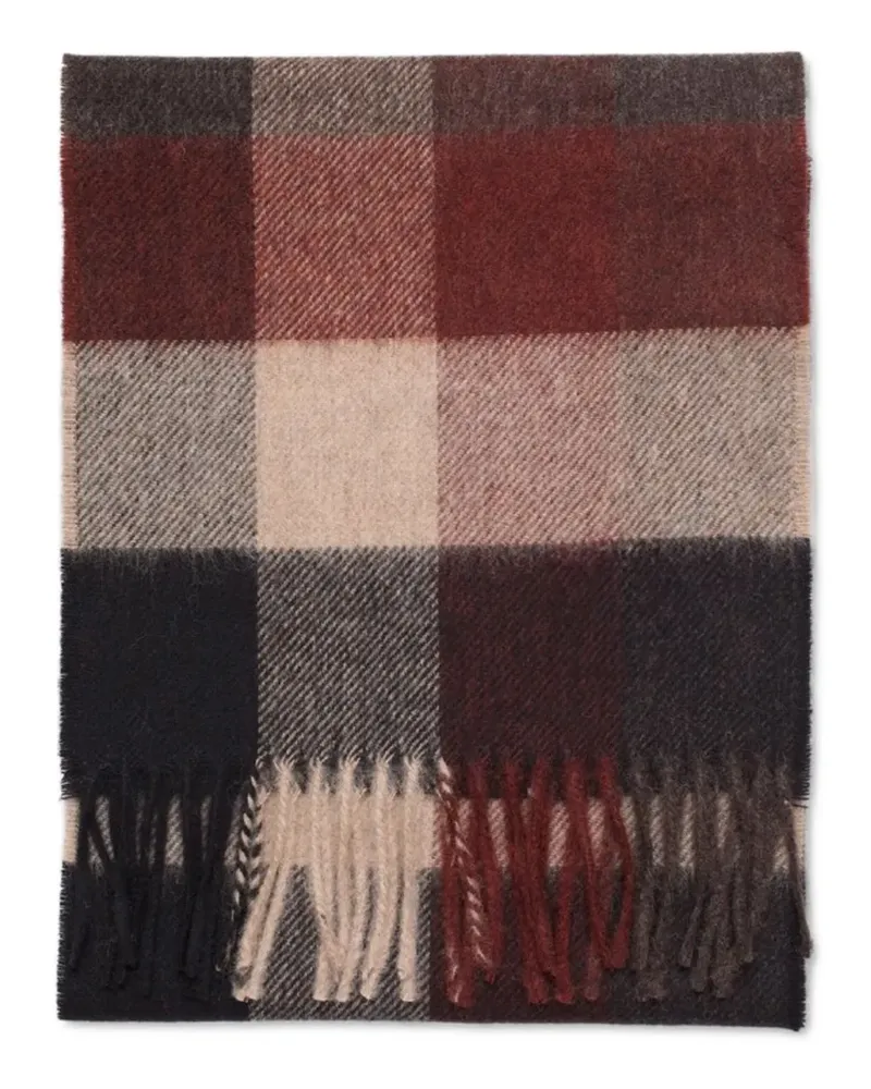Norse Projects Karierter Moon Schal - Rot Rot
