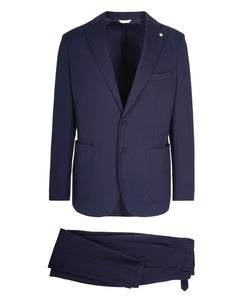 Manuel Ritz single-breasted suit - Blau Blau