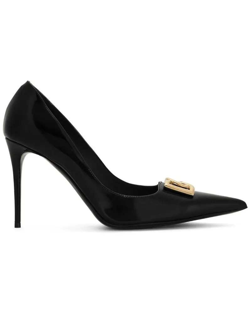 Dolce & Gabbana Pumps mit Logo - Schwarz Schwarz