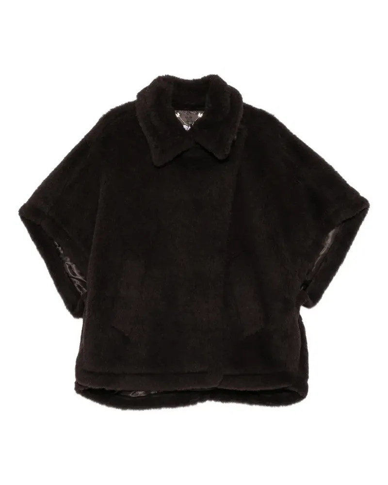 Max Mara Cape mit Seitentasche - Braun Braun