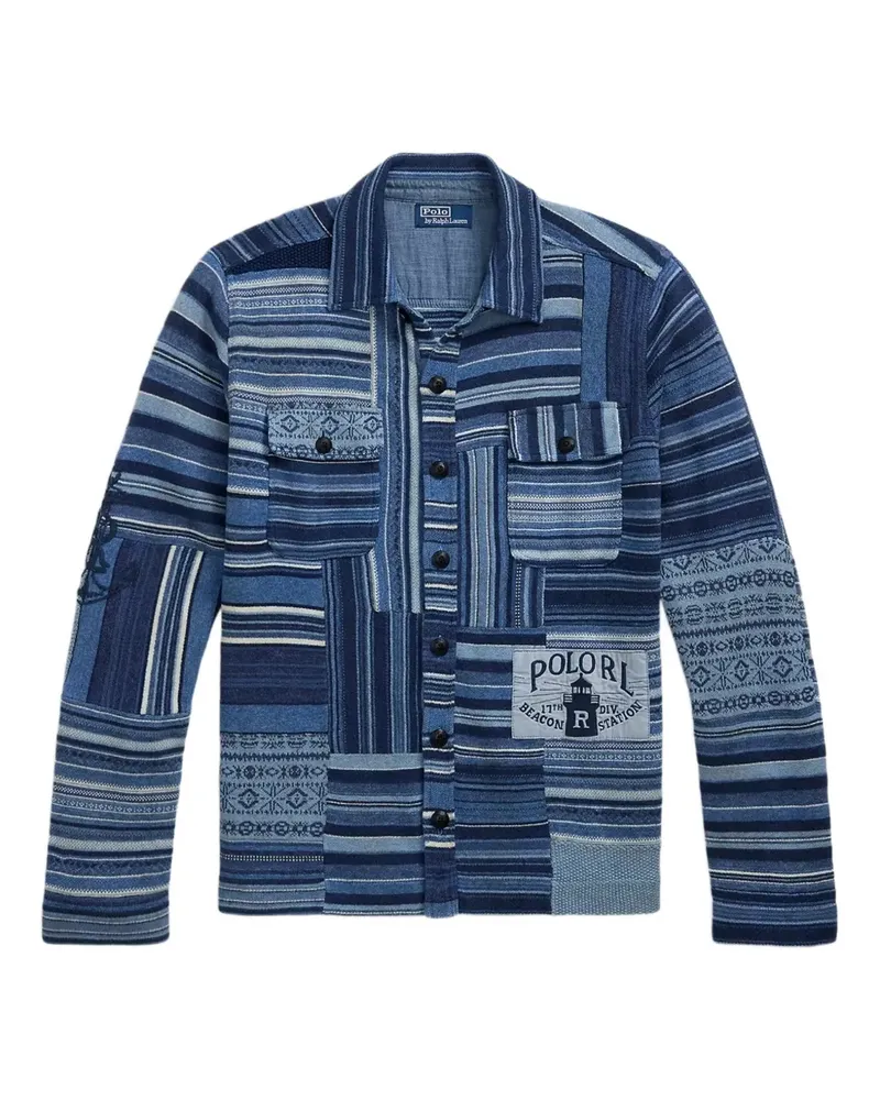 Ralph Lauren Cardigan im Patchwork-Look - Blau Blau