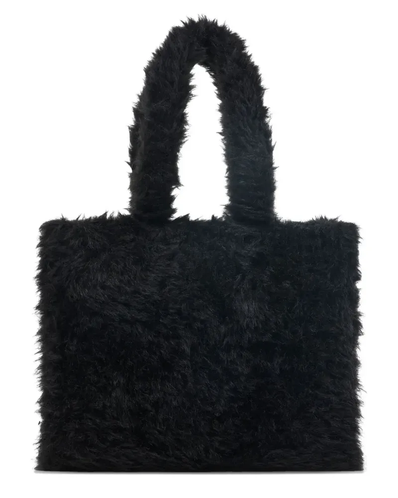 Camper Tote Bag aus Plüsch - Schwarz Schwarz
