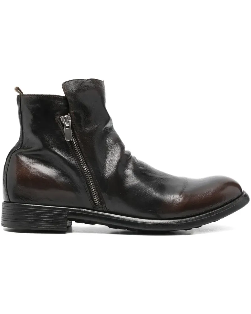Officine Creative Italia Chronicle Stiefel mit Reißverschluss 30mm - Schwarz Schwarz