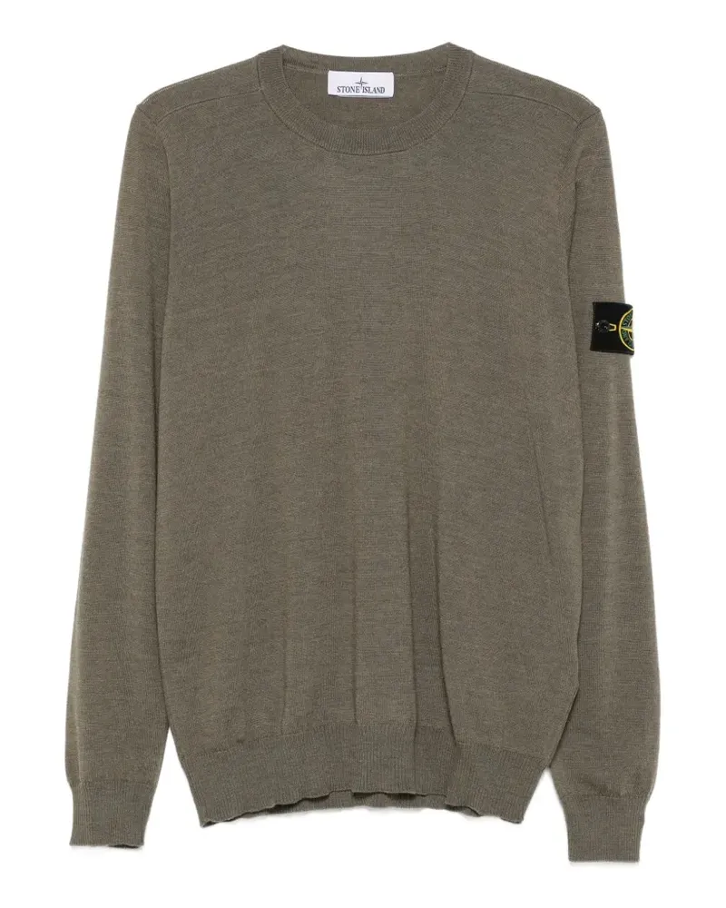 Stone Island Pullover mit Logo-Patch - Grün Grün