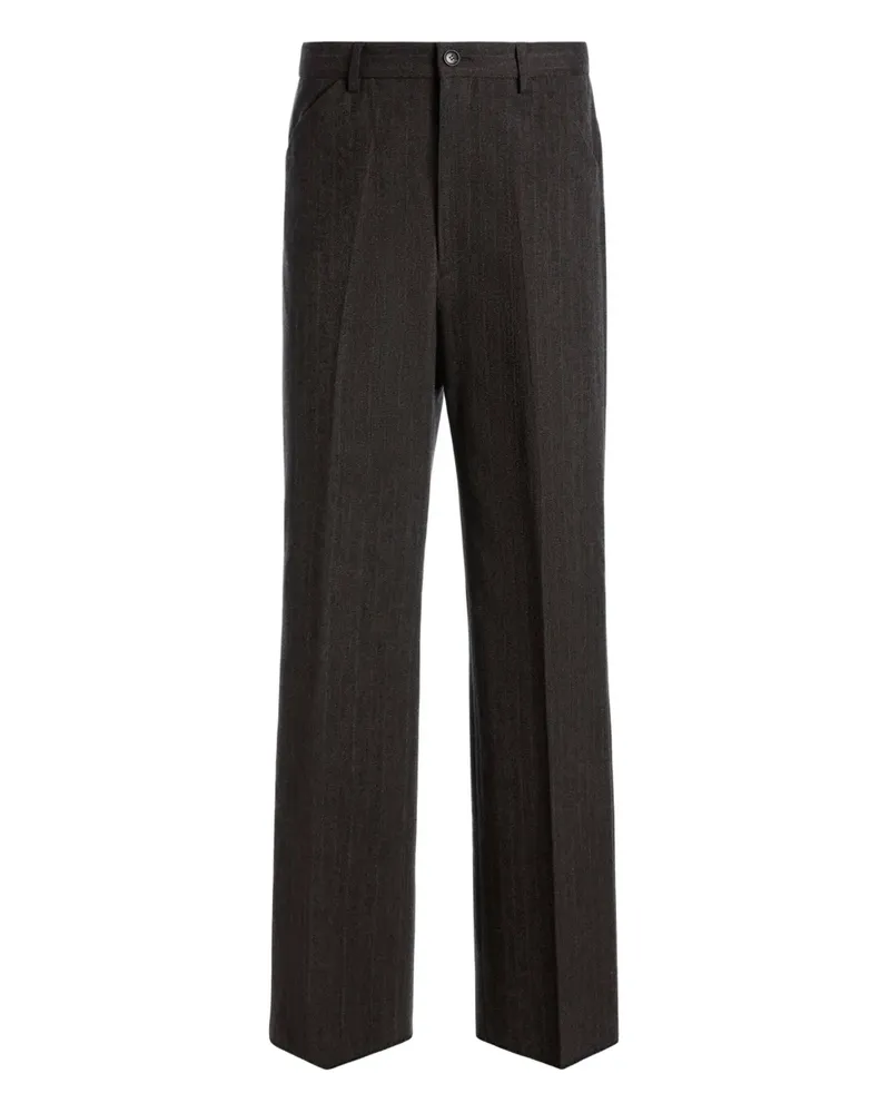 Bally Hose mit Nadelstreifen - Grau Grau