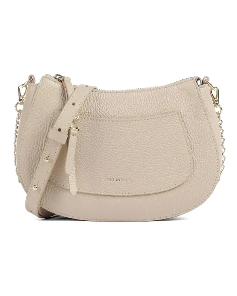 Coccinelle leather shoulder bag - Nude Nude