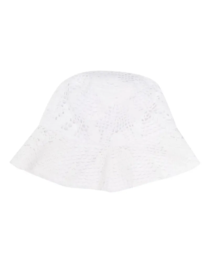 Comme des Garçons Gehäkelter Fischerhut - Weiß Weiß