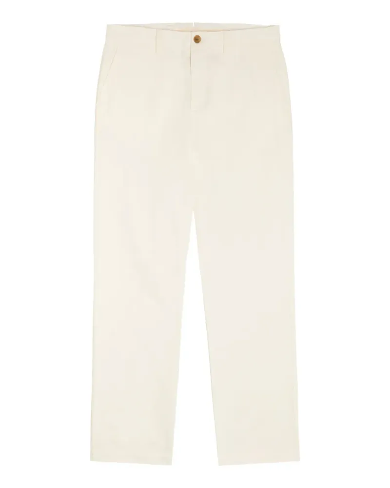 Sunspel straight-leg twill trousers - Nude Nude