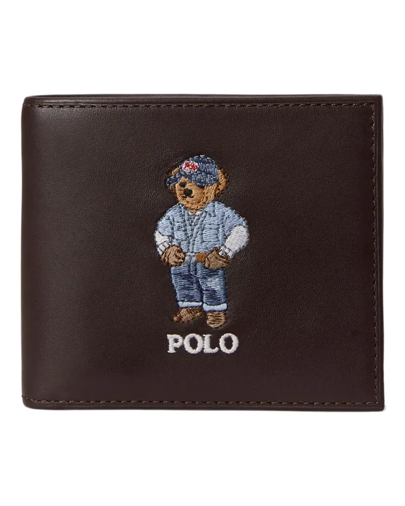 Ralph Lauren Portemonnaie mit Teddy-Stickerei - Braun Braun