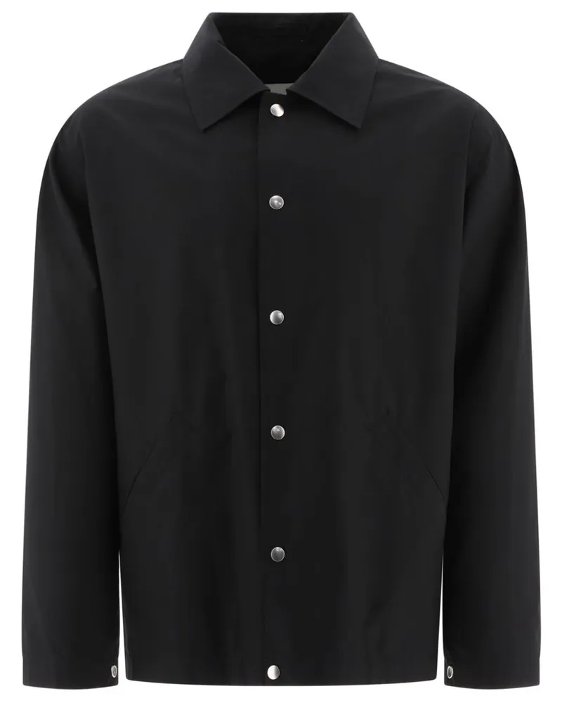 Jil Sander Jacke mit Logo-Print - Schwarz Schwarz