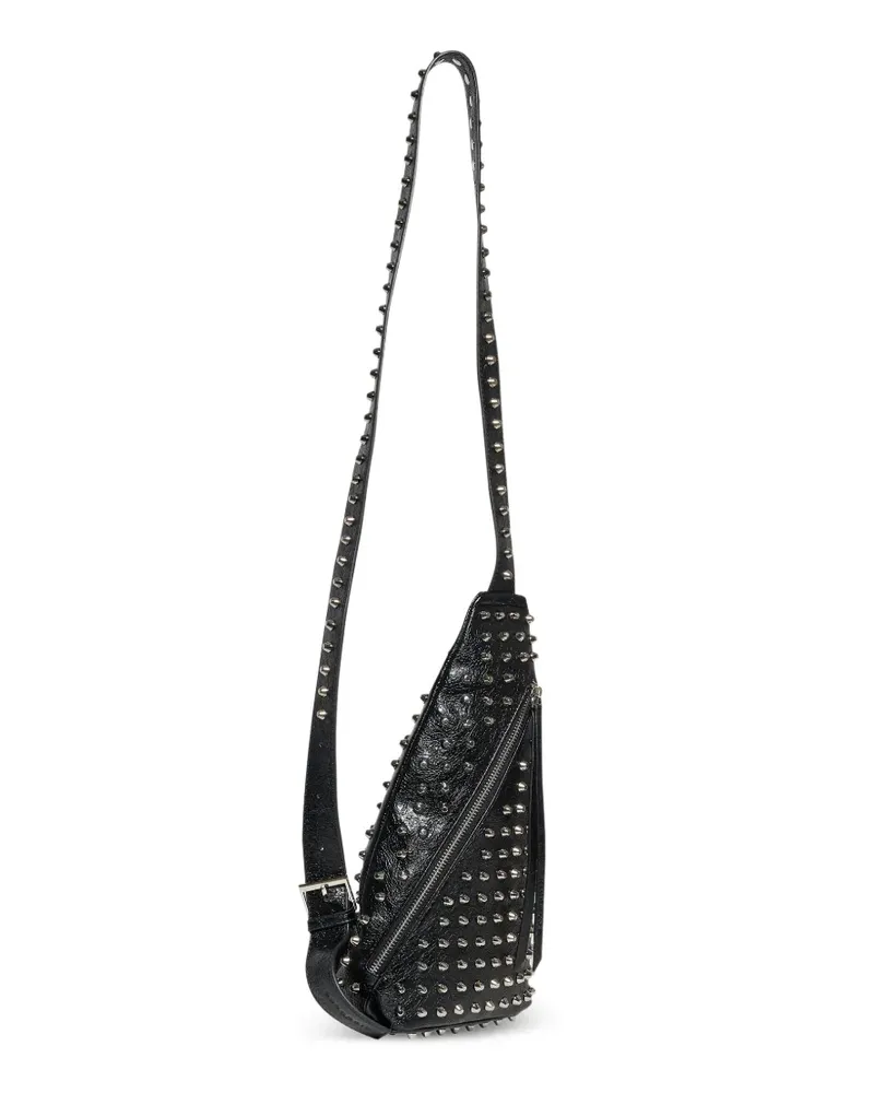 John Richmond studded shoulder bag - Schwarz Schwarz