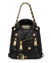 Moschino Rucksack mit Logo-Patch Schwarz