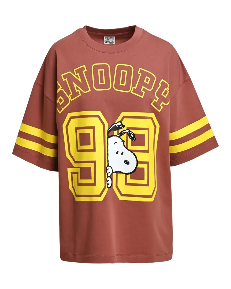 Essentiel Peanuts™ Snoopy print T-shirt - Braun Braun