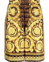 Versace Shorts mit Print Braun