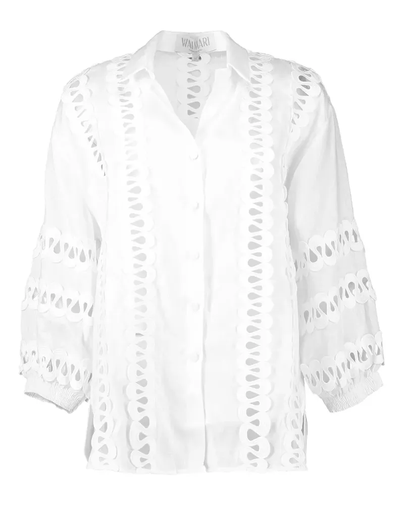 WAIMARI Soluna scalloped shirt - Weiß Weiß