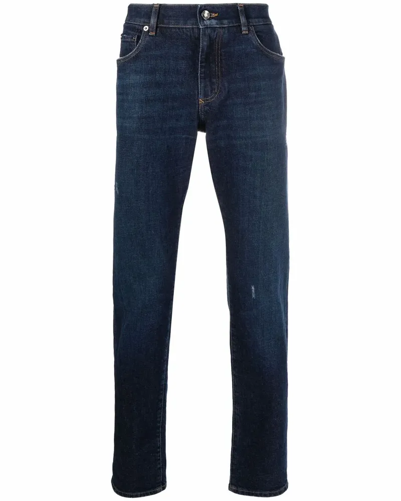 Dolce & Gabbana Jeans im Distressed-Look - Blau Blau