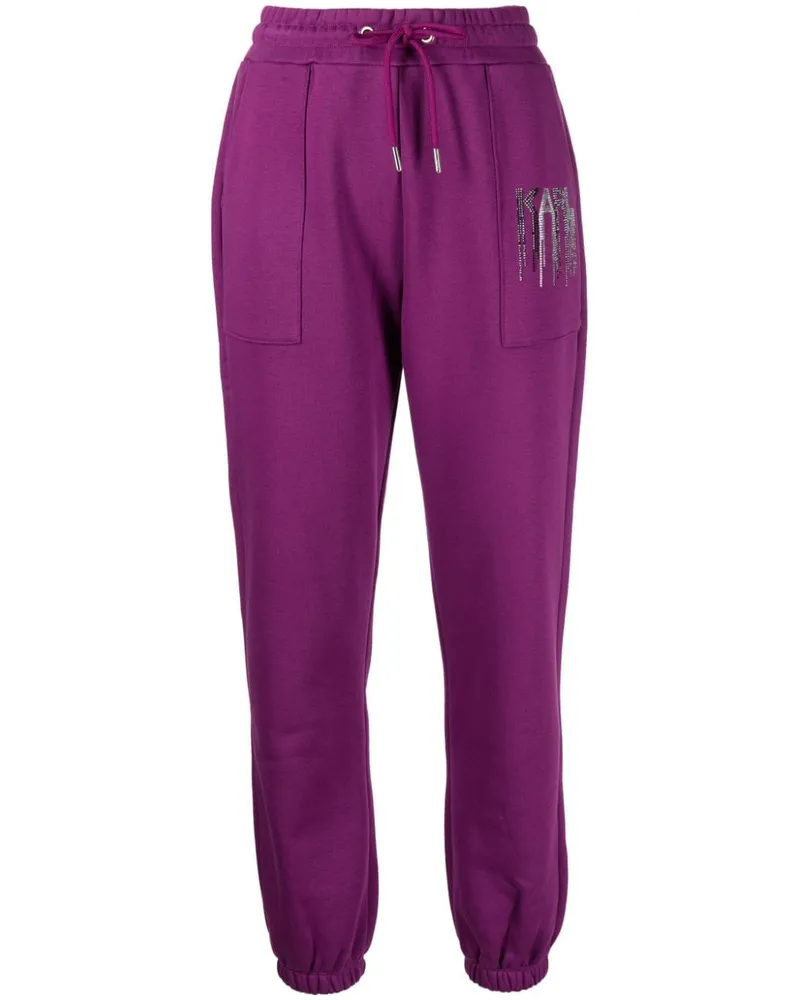 Karl Lagerfeld Jogginghose mit Strass - Violett Violett