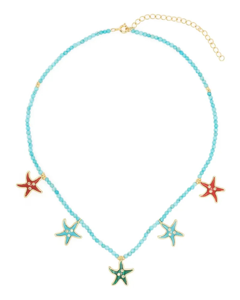 Eshvi Halskette mit Türkis - Blau Blau