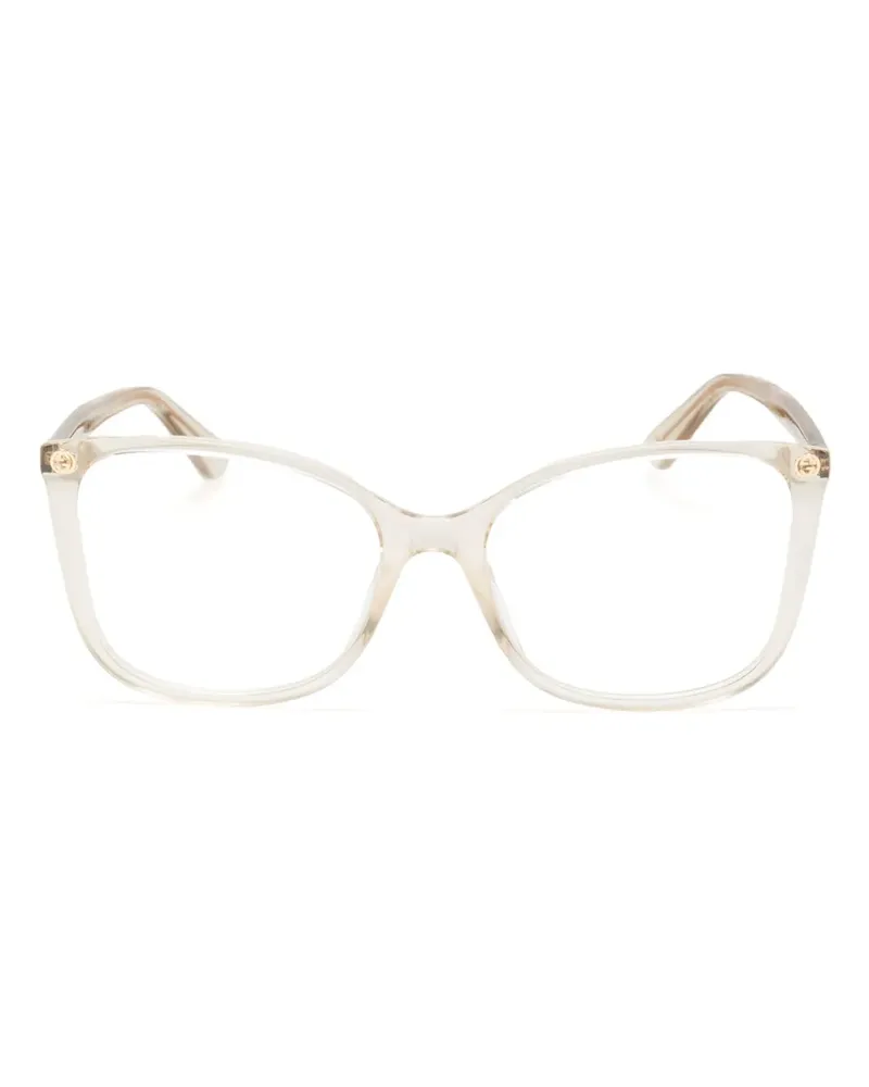 Gucci Brille mit eckigem Gestell - Gelb Gelb