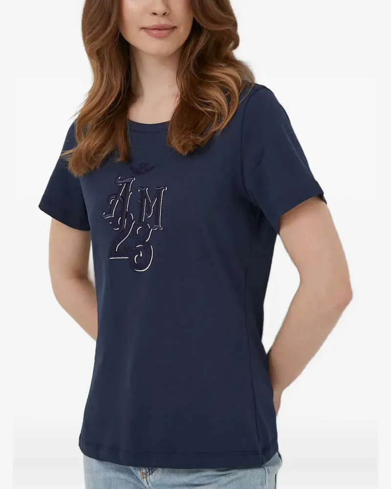 Aeronautica Militare T-Shirt mit Logo-Stickerei - Blau Blau
