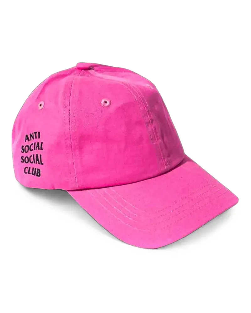 Anti Social Social Club Baseballkappe mit Logo-Print - Rosa Rosa