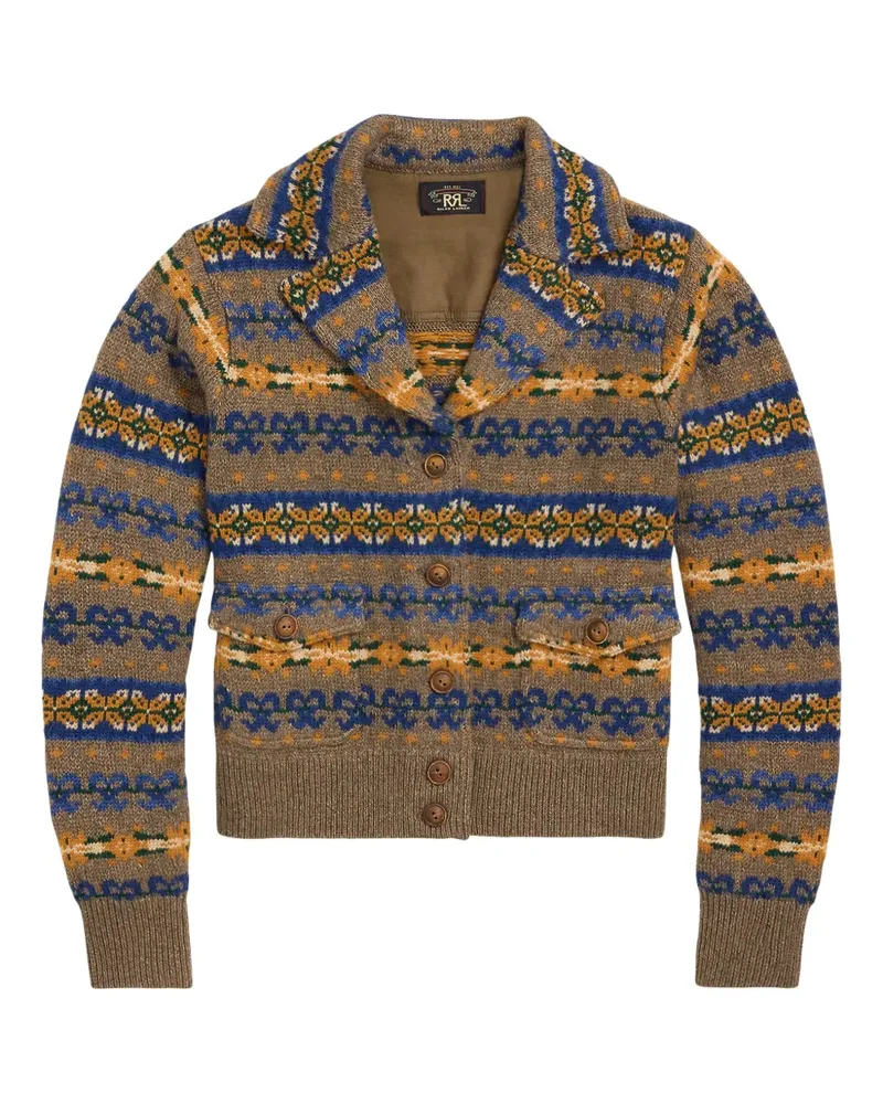 Ralph Lauren Gestrickter Intarsien-Cardigan - Nude Nude