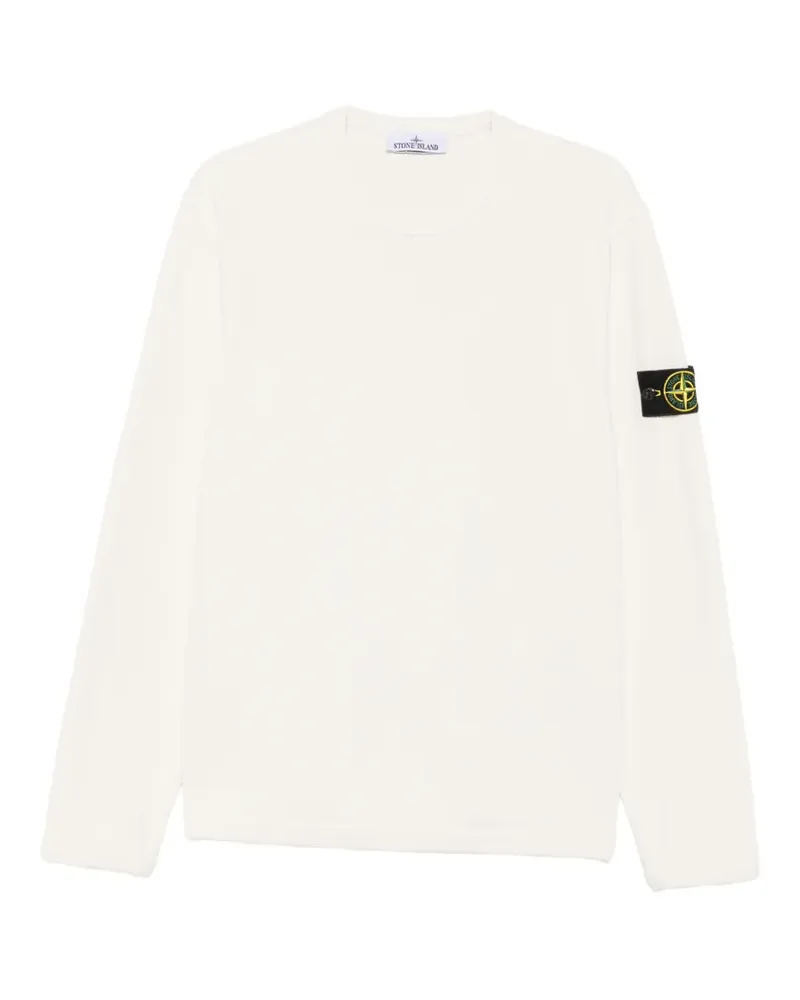 Stone Island Pullover mit Logo-Detail - Weiß Weiß