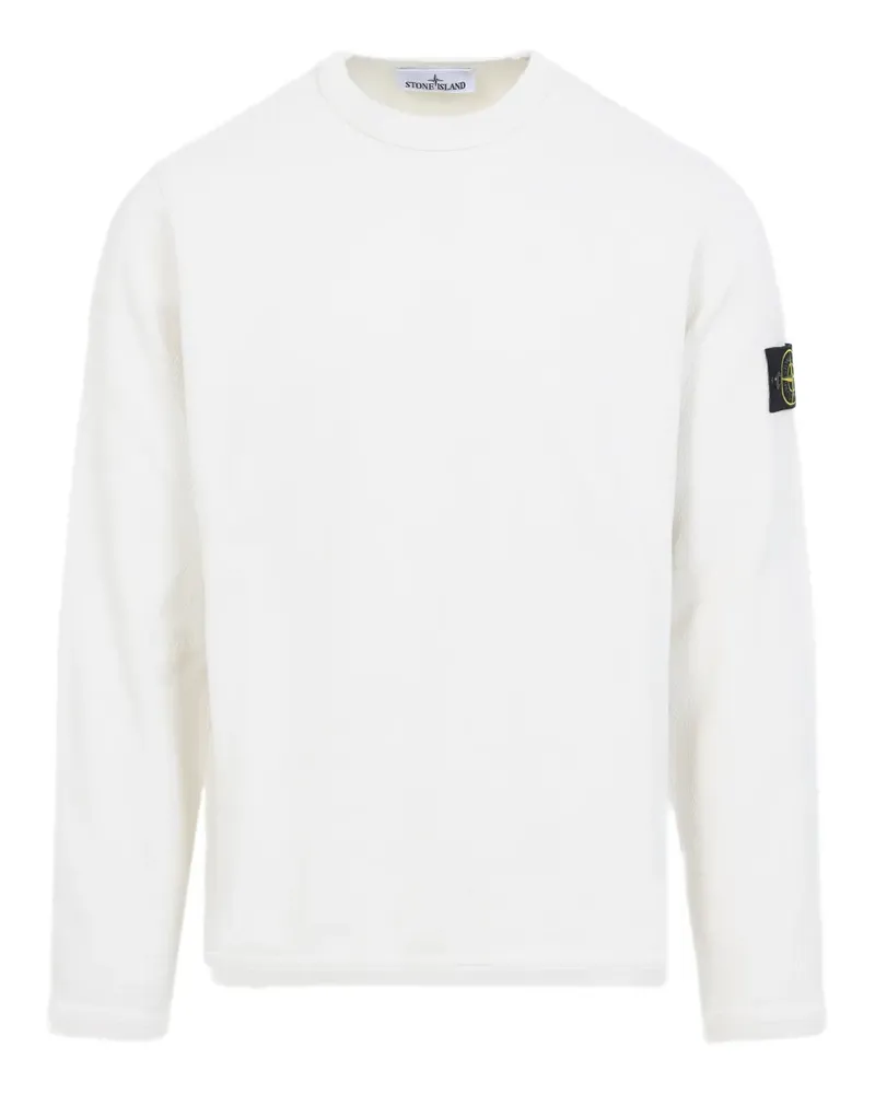 Stone Island Pullover mit Logo-Detail - Weiß Weiß