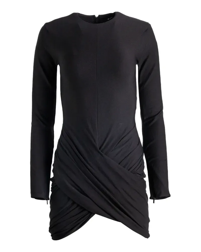 Jacquemus Midikleid mit drapiertem Ausschnitt - Schwarz Schwarz