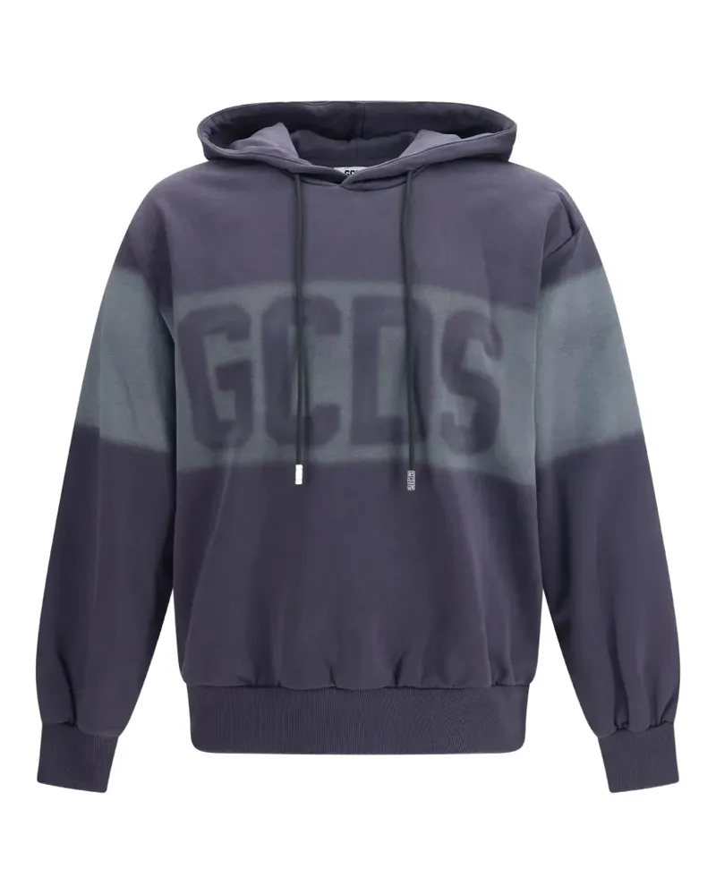 GCDS Hoodie mit Spray-Logo - Grau Grau