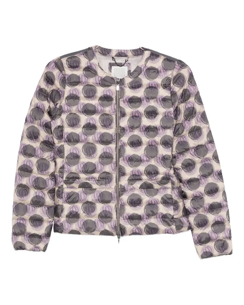 Geox graphic-print puffer jacket - Nude Nude