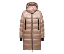 Gesteppter Rochelairs Kapuzenmantel - Rosa