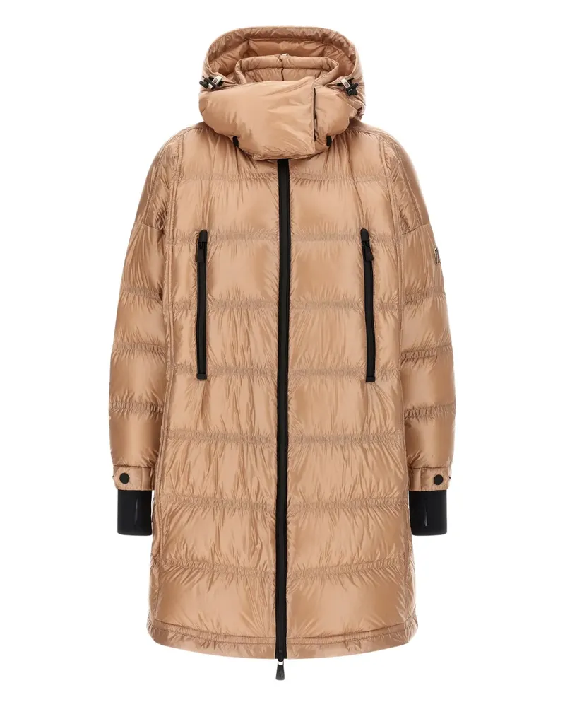 Moncler Gesteppter Rochelairs Kapuzenmantel - Rosa Rosa