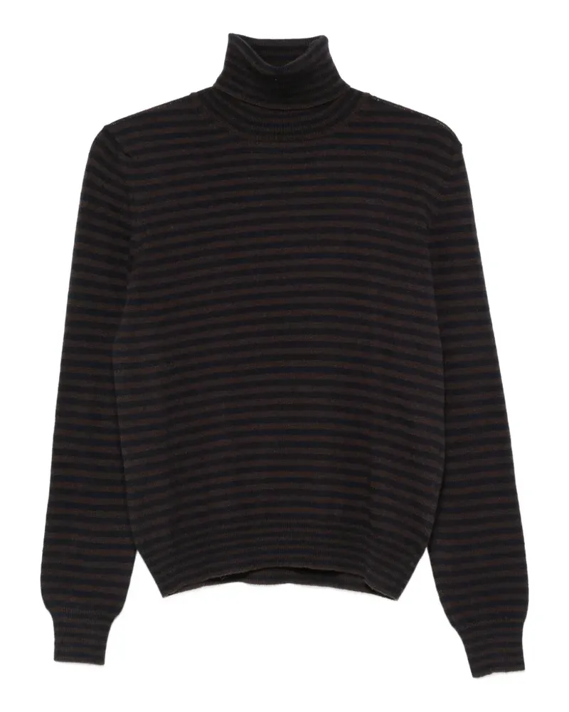 Manzoni 24 Gestreifter Pullover - Braun Braun