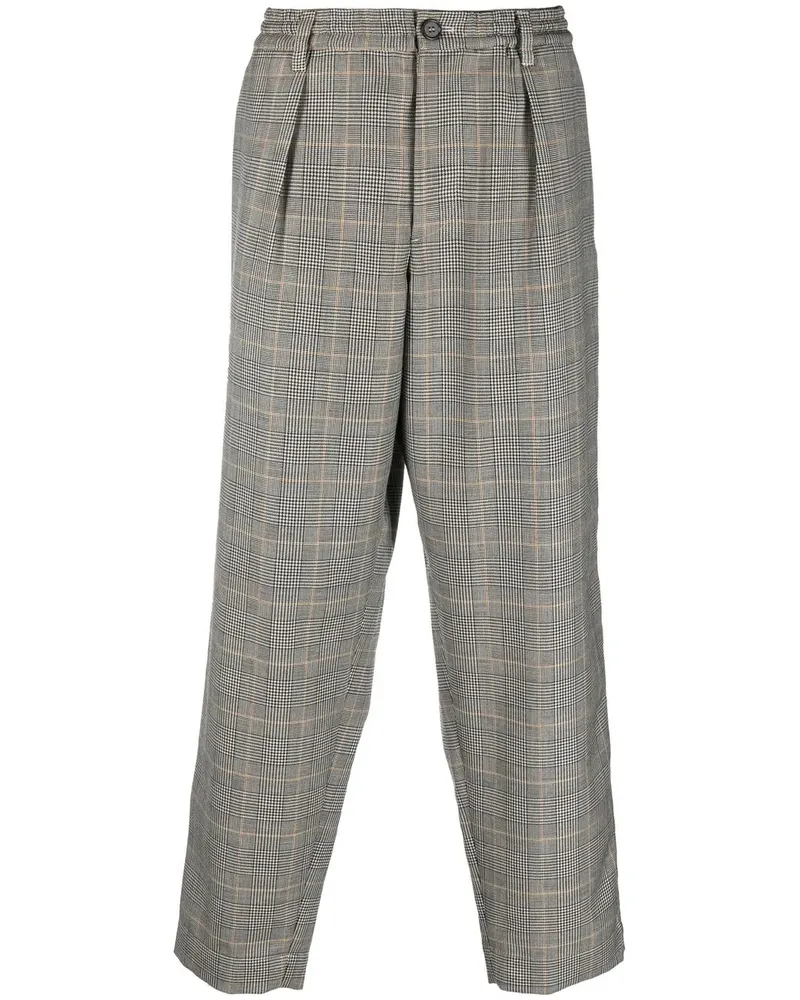 Marni Hose mit Prince of Wales-Karo - Schwarz Schwarz