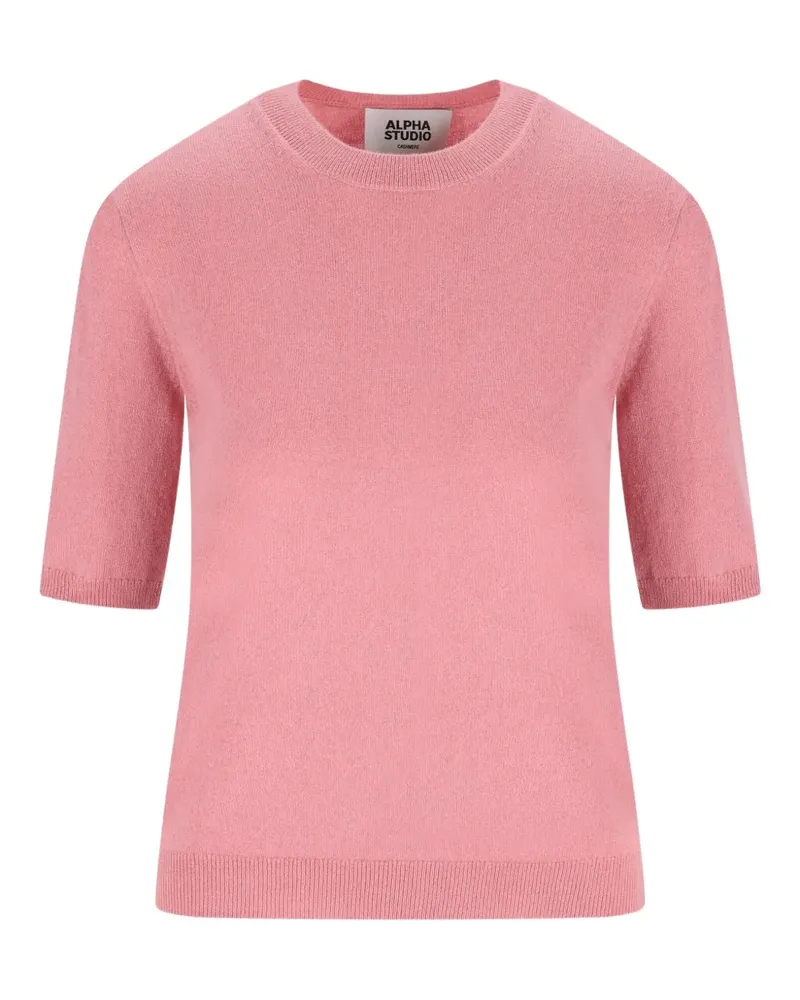 Alpha Studio Oberteil aus Kaschmir - Rosa Rosa