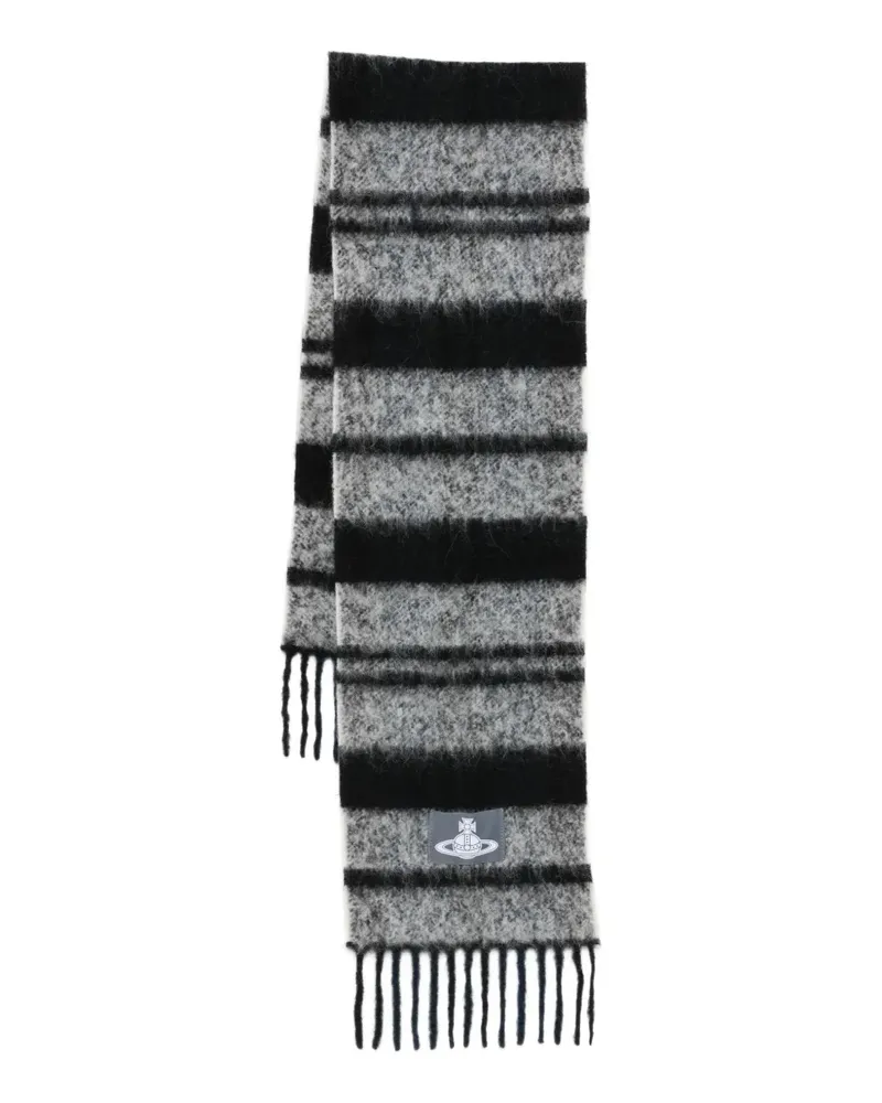 Vivienne Westwood Gestreifter Schal - Grau Grau