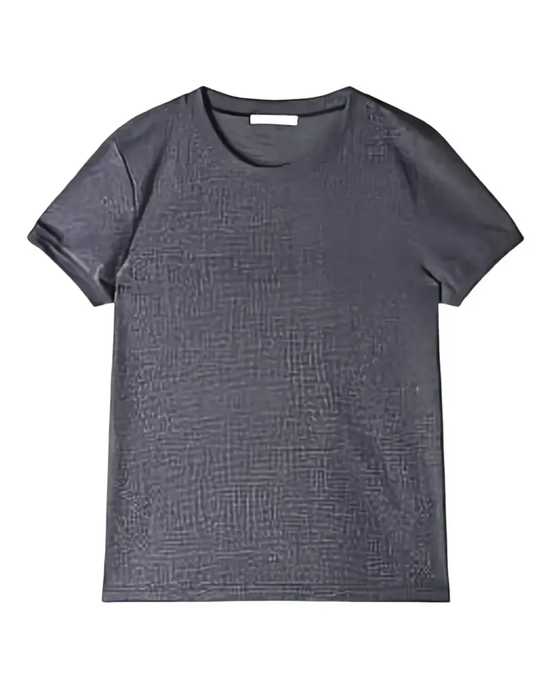 Patrizia Pepe lurex-detail logo-print T-shirt - Nude Nude