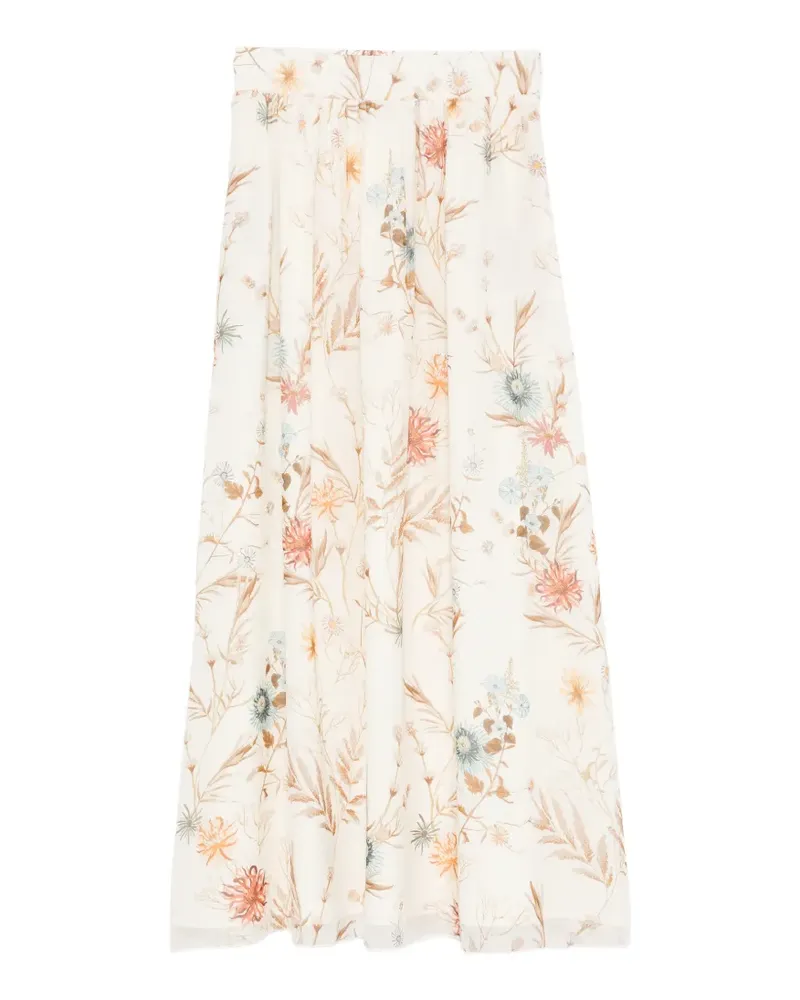 Eleventy floral maxi skirt - Nude Nude