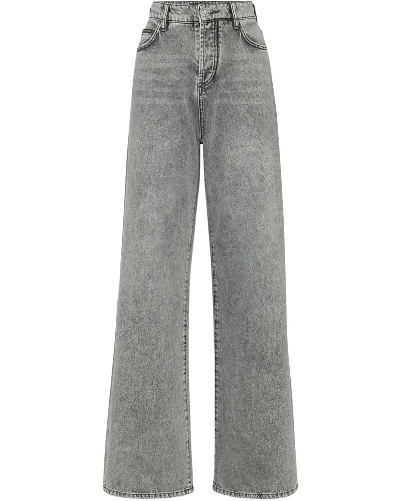 Philipp Plein Jeans mit weitem Bein - Grau Grau