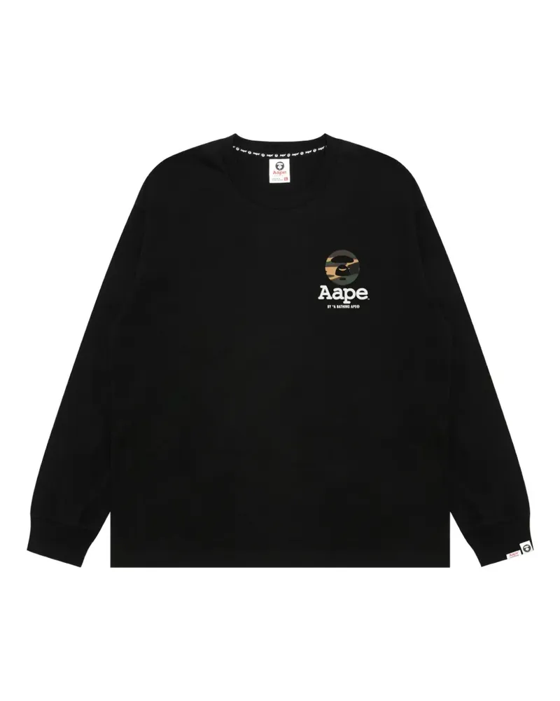 BAPE Sweatshirt mit Camouflage-Print - Schwarz Schwarz