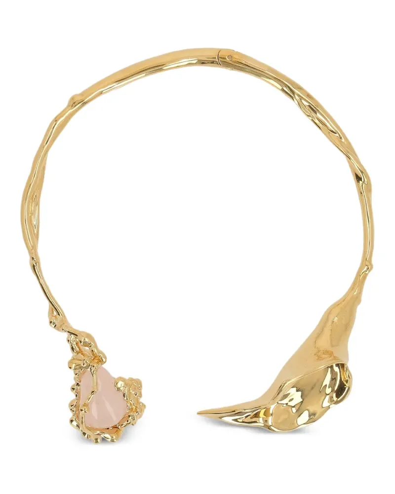 Chloé Bijoux Halskette mit Steinanhänger - Gold Gold