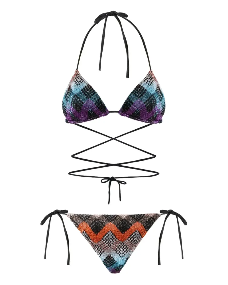 Missoni Bikini mit Zickzackmuster - Schwarz Schwarz