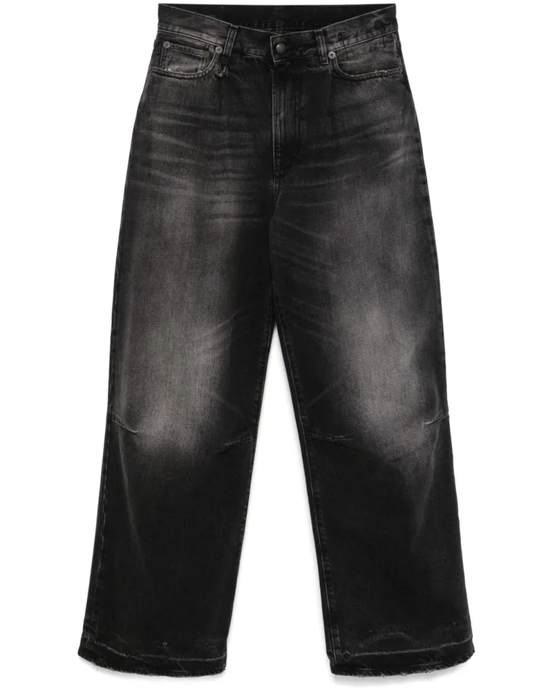 R13 Wayne Jeans - Schwarz Schwarz