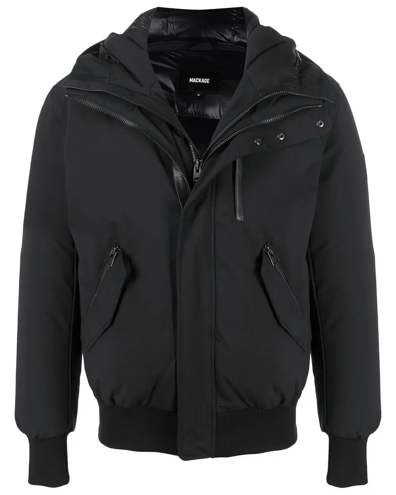 Mackage Dixon' Daunenjacke mit Kapuze - Schwarz Schwarz