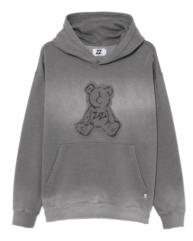 Izzue Hoodie mit grafischem Print - Grau Grau